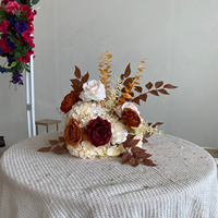 Boule de fleurs artificielles colorées pour centre de table de mariage, fête d'anniversaire, événement extérieur, décoration de table