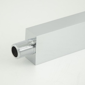 Hiện đại vuông solid brass Chrome mạ bồn tắm vòi treo tường đánh bóng xử lý bề mặt đương đại lọc - Product Image 3