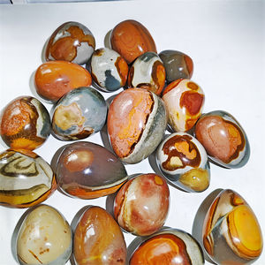 Huevos de <span class=keywords><strong>Jaspe</strong></span> Policromado Natural al por Mayor, Piedras Curativas de Cristal, Huevo Yoni para Decoración del Hogar - Product Image 5