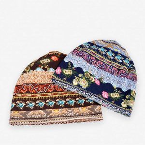 Gorro de algodón fino tipo jersey de fábrica, gorro holgado multiusos, gorro con estampado, bufanda de doble uso para mujer, regalo promocional en stock - Product Image 3