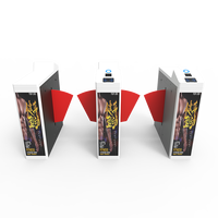 Barrière tournante RFID pour salle de sport en acier inoxydable 304, système de contrôle d'accès anti-écrêtlement pour entrée sécurisée