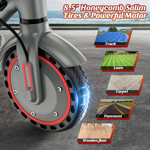 [<span class=keywords><strong>Scooter</strong></span> Eléctrico <span class=keywords><strong>D8</strong></span> <span class=keywords><strong>Pro</strong></span>] [Stock UE/EE. UU./Reino Unido] Batería de 10.5Ah, Neumático de 8.5 Pulgadas, Plegable, Neumático de Panal, Largo Alcance - Product Image 5