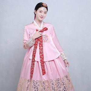 Ropa Coreana <span class=keywords><strong>para</strong></span> <span class=keywords><strong>Mujer</strong></span>, Traje Tradicional Multicolor, Hanbok, Vestido <span class=keywords><strong>de</strong></span> Danza con Lentejuelas <span class=keywords><strong>para</strong></span> Fiesta <span class=keywords><strong>de</strong></span> <span class=keywords><strong>Año</strong></span> Nuevo - Product Image 5