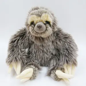 ขายส่งการ์ตูนที่กำหนดเอง Soft Plush Sloths ตลกตุ๊กตาสัตว์สาม Toes Sloth Plush ของเล่น