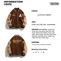 Veste universitaire d'hiver personnalisée de luxe 100% polyester à col montant pour hommes et femmes