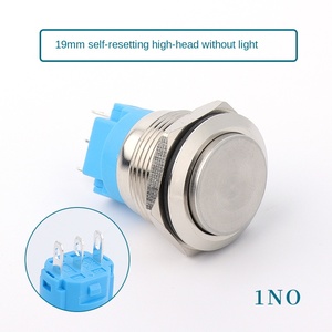 19MM Stainless Steel Button IP65 Rated 1NO <b>Switch</b> Flat/Dome Head Automotive & Home Use - Product Image 5