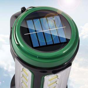 Solar Rechargeable Portable <b>LED</b> Spotlight Waterproof Outdoor Emergency Handheld Searchlight Camping <b>Flashlight</b> - Product Image 2
