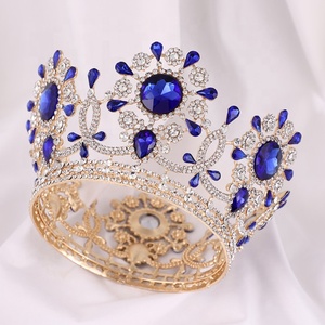 Couronne de Reine de <span class=keywords><strong>Luxe</strong></span> en Alliage avec Incrustations de Cristaux AB, Multi-Arches Creuses et Multi-Courbes - Product Image 6