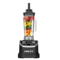 Robot mixeur commercial HALEY 4800W, 5+ vitesses, mixeur multifonction haute performance, broyeur de glace, machine à smoothies, pour la maison et l'hôtel
