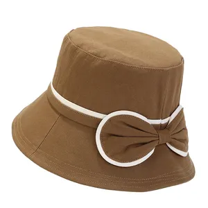 Женская шляпа-ведро с широким полем