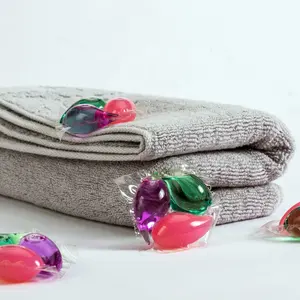 Laundry Detergent Pods OEM 3in1 Clothes Washing Apparel Detergent Pods Liquid Laundry Soap Capsules