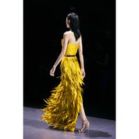 Robe de mariée prête à être expédiée pour femme, en dentelle tissée, tissu écologique de luxe, coupe fourreau florale, logo personnalisé, fabricant Enzo Leo Vietnam