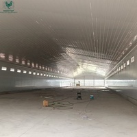 Nave Avícola Prefabricada de Estructura de Acero Comercial con Sistema de Control Climático Automático