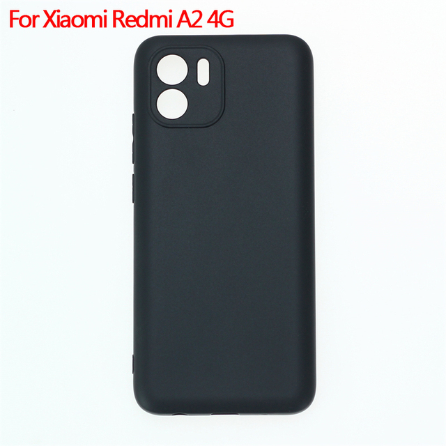Manufacturer Wholesale Matte TPU Cases Soft Frosted Back Cover Silicone Mobile Phone Case for Xiaomi Redmi A2 4G Black