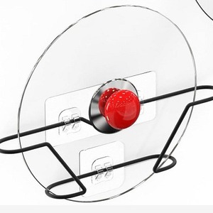 2-Pack Steel 6-Tier Folding Kitchen Organizer Home Use <b>Cabinet</b> or Wall Pot Lid Holder Counter Top Design OEM ODM - Product Image 6