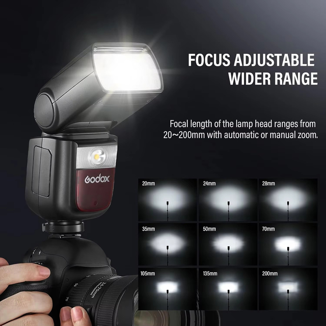 Godox V860III Camera Speedlite Flash 76Ws 1/8000s HSS 2.4G Wireless Rechargeable Li-ion Flash Light