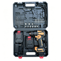 Perceuse sans fil OEM/ODM 21V sans balais, batterie 1.3AH, vitesse variable 2 vitesses, mandrin auto-serrant 10mm, couple 60N.M, réversible, pour l'ingénierie