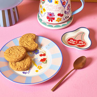 Ensemble de tasses à café et à thé en argile mouchetée avec motif de fleurs peintes à la main personnalisées tasses en porcelaine avec soucoupes