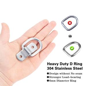 Haute qualité 1/4 robuste fer Triler crochet d'arrimage D anneaux <span class=keywords><strong>remorque</strong></span> ancres crochets pour charges sur les voitures - Product Image 4