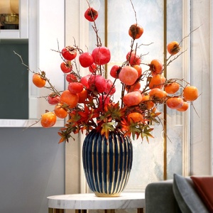 KEWEI 691 Fruta Artificial al por Mayor, Caquis de Espuma, Fruta Artificial, Bonsái de <span class=keywords><strong>Caqui</strong></span> para Decoración del Hogar - Product Image 2