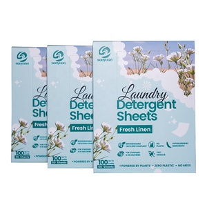 SANYUAN jetable forme solide Nature parfum respectueux de l'environnement biodégradable enzyme Super concentré faible mousse blanchisserie - Product Image 3