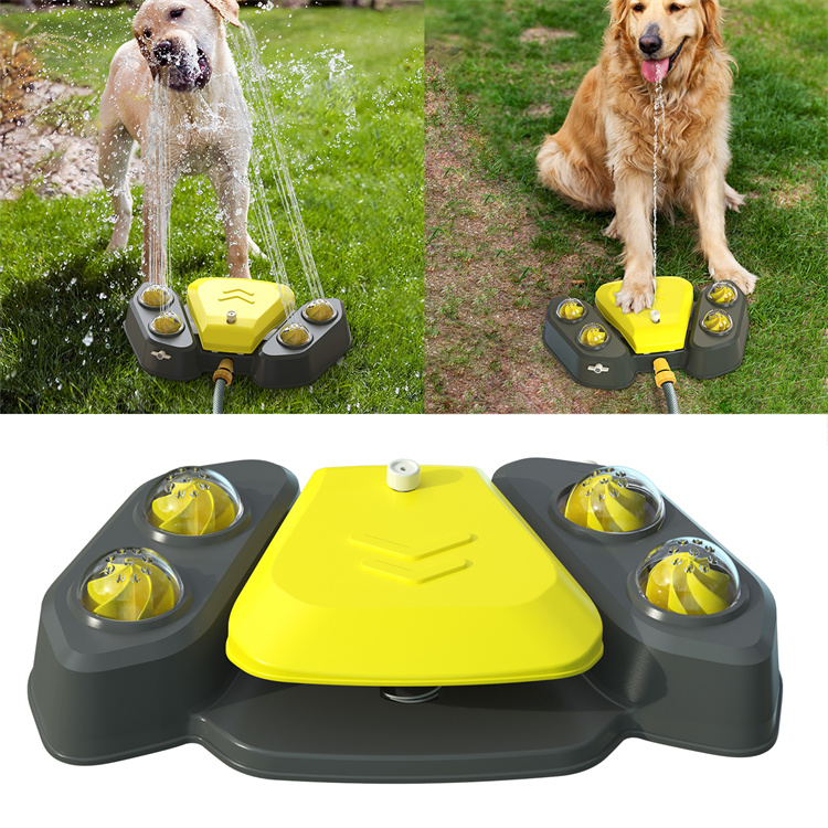 Ready to Ship Interactive Toy New Outdoor Foot Step on Automatic Summer Bathing Water Spray Drinking Fountain Water Toy