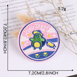 Patch brassard 3d brodé à capuche patchs de broderie à crochet et boucle pour vêtements - Product Image 3