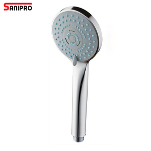 SANIPRO – pommeau <span class=keywords><strong>de</strong></span> <span class=keywords><strong>bain</strong></span> à main à jet <span class=keywords><strong>de</strong></span> pierre à haute pression avec billes en céramique activées par ions négatifs, 3 modes réglables - Product Image 6