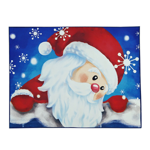 Feliz Navidad Decoración Santa Claus Impresión Floor Mat Custom Holiday Carpet - Product Image 6