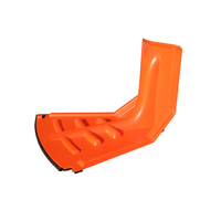 Barrière d'inondation incurvée vers l'intérieur Abs rouge Site scolaire de contrôle des inondations en milieu urbain au lieu de fabricants de sacs de sable Barrières d'eau en gros
