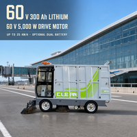 Camion balayeuse routière robuste avec bac de 1080 L 25 °   Capacité de franchissement pour les viaducs et les autoroutes urbaines