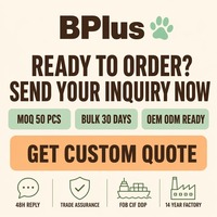 BPlateau d'alimentation pour animaux de compagnie en silicone personnalisé BPlus Bulk, 4 zones fonctionnelles, design Panda Bambou, compatible lave-vaisselle, mangeoire lente pour chien et chat XL