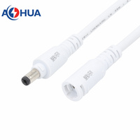 Connecteur à verrouillage rapide M13 connecteur DC mâle et femelle 5.5mm x 2.1mm prise d'alimentation/prise/adaptateur/prise avec câble pour bande Led