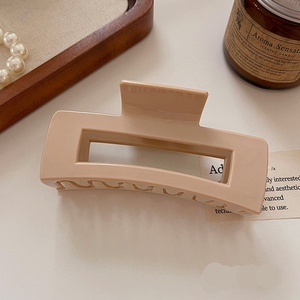 Pinces à cheveux rectangulaires carrées de 10 cm, grandes, flexibles, en caoutchouc, incassables, accessoires pour cheveux, pince à cheveux en silicone souple - Product Image 2