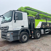 Pompe à béton à flèche Zoomlion 63m 7 sections EURO 5 Diesel, modèle 2020, entièrement révisée, faible nombre d'heures, pour chantier de construction