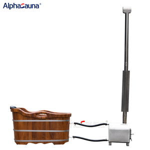 Alphasauna <span class=keywords><strong>Baignoire</strong></span> japonaise en bois portable, chauffe-eau à bois distinctif pour jardin et intérieur, le <span class=keywords><strong>plus</strong></span> petit modèle - Product Image 2