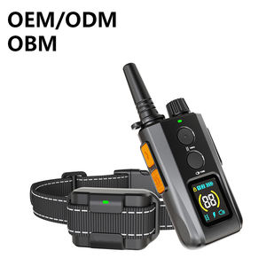 Layar warna pelatih anjing jarak jauh kontrol kulit anjing jarak jauh plastik dapat diisi ulang tahan air kustom - Product Image 1