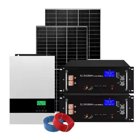 5KW 5000Watt 5000W ऑफ-ग्रिड हाइब्रिड सोलर सिस्टम होम किट सौर ऊर्जा संबंधित उत्पादों का पूरा सेट