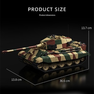 12GO97027 Rompecabezas de Modelo Militar de la Segunda Guerra Mundial, Dificultad Extrema, Bloques de Construcción para Armar, Juguetes para Niños - Product Image 5