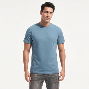 Wholesale Short Sleeve Shirt <b>Men's</b> Cotton <b>Stretch</b> Clothes <b>Men's</b> T Shirt Gym Shirts Factory Stock Casual T-Shirt For <b>Men</b> - Product Image 1