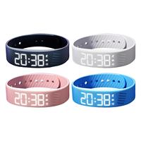 Bracelet Connecté à Écran OLED Digital avec Alarme Vibrante, Rappel par Vibration, Étanche pour Montre Connectée