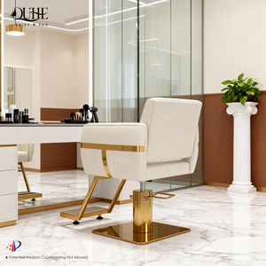 Silla de Barbería Moderna de Cuero Blanco Reclinable para Salón de Belleza, Venta al Por Mayor de Fábrica, Sillas de Peluquería - Product Image 6