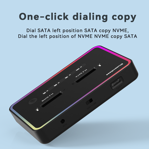 M2 SSD Case Dock Station M2 Duplicator Cloner Dual Bay Offline <span class=keywords><strong>USB</strong></span> A <span class=keywords><strong>USB</strong></span> <span class=keywords><strong>C</strong></span> à M2 NVME SATA SSD Enclosure Docking Station - Product Image 5