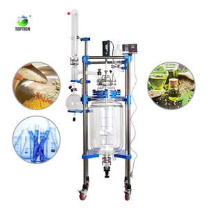 Réacteur en verre double couche 20L réacteur chimique précis pour thermique - Product Image 6