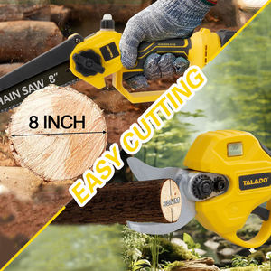 Ensemble d'outils de jardin sans fil 21V sans balais 3 en 1, mini tronçonneuse de 8 pouces, <span class=keywords><strong>sécateur</strong></span> <span class=keywords><strong>électrique</strong></span> de 40 mm avec perche télescopique - Product Image 3