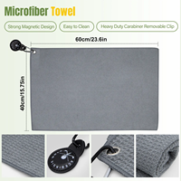 Serviette de golf en tissu gaufré de qualité supérieure, production à grande échelle, en microfibre avec personnalisation de la marque