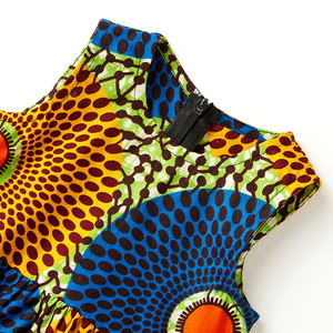Vêtements de haute qualité, nouvelle mode, imprimé Ankara pour enfants, robes africaines pour petite fille, <span class=keywords><strong>robe</strong></span> Ankara pour enfants africains - Product Image 3