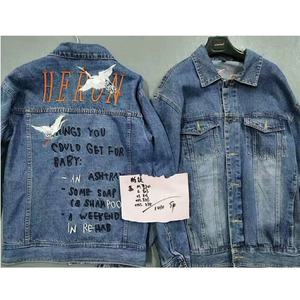 GZY Custom Male Wear Boyfriend Denim Coat Hombres Jeans desgastados Chaqueta Oem al por mayor - Product Image 1