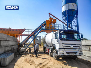 Beton maschinen Mobile Beton mischa nlage Nigeria Ready Mixer Bewegliche und tragbare Betonmischer anlage zum Verkauf - Product Image 2