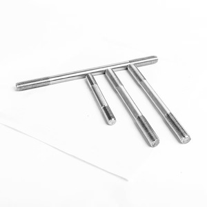 GB tiêu chuẩn 304 thép không gỉ <span class=keywords><strong>Stud</strong></span> bu lông Hai đầu kết nối răng mở rộng vít <span class=keywords><strong>Stud</strong></span> ren thanh M3-M10 đồng bằng 50mm 100mm - Product Image 2